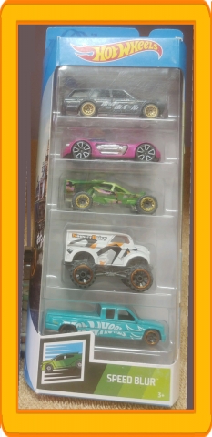 Hot Wheels Speed Blur 5 Car Pack