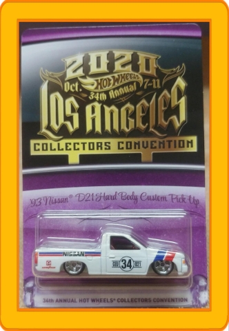 34th Annual Hot Wheels Collectors Convention 93 Nissan D21 Hard Body Custom Pick Up