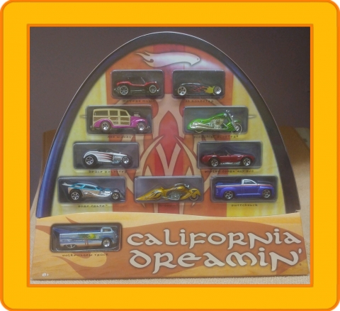 Hot Wheels California Dreamin' 10 Car Set